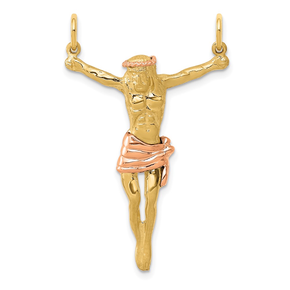 10k Two-tone Rose Corpus Pendant (10C3711)