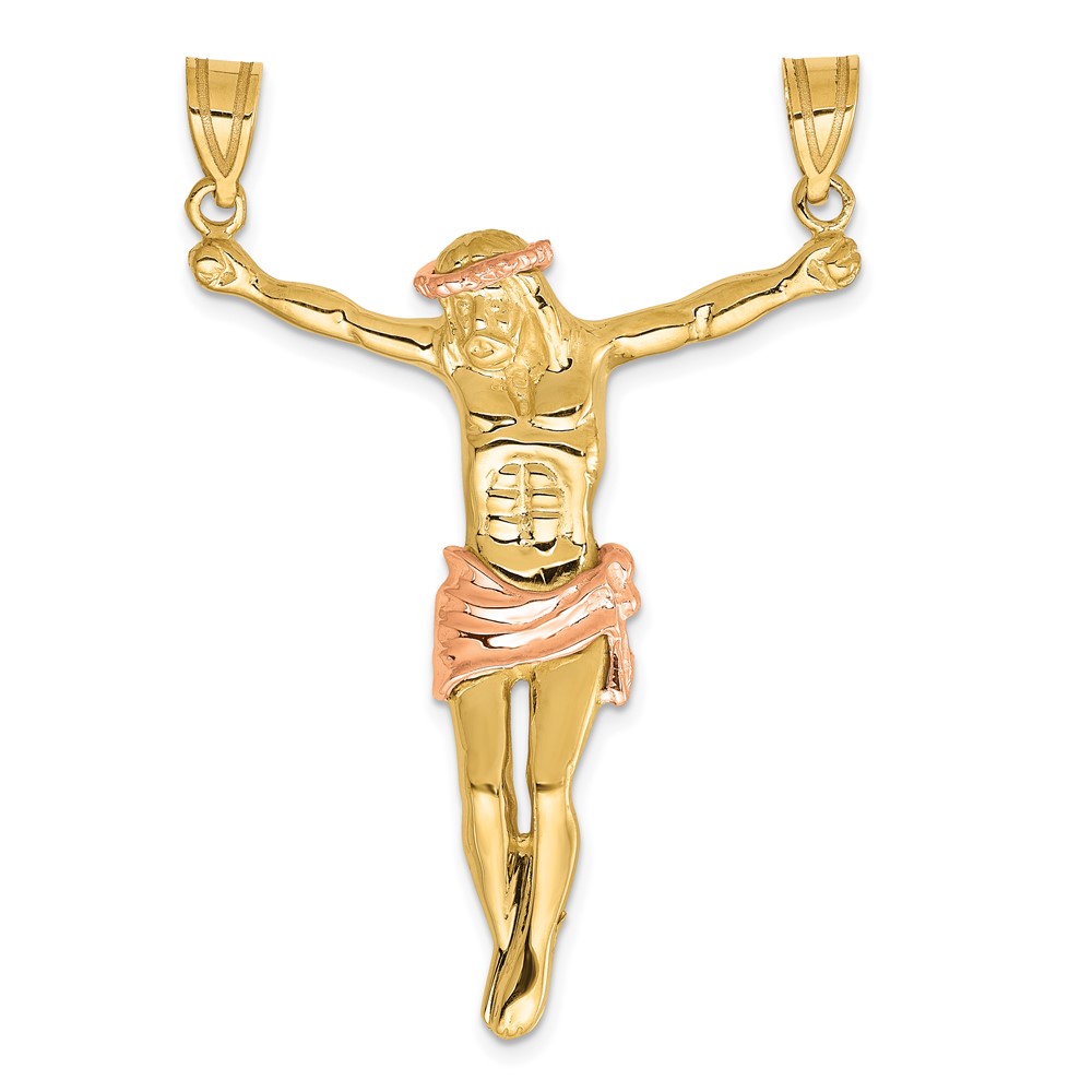 10k Two-tone Rose Corpus Pendant (10C3712)