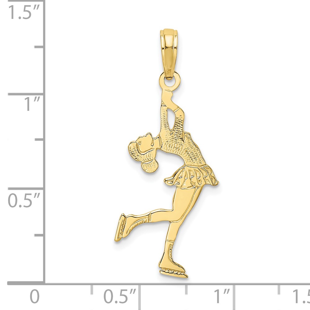 10k Ice Skater Turning Charm (10C3757)