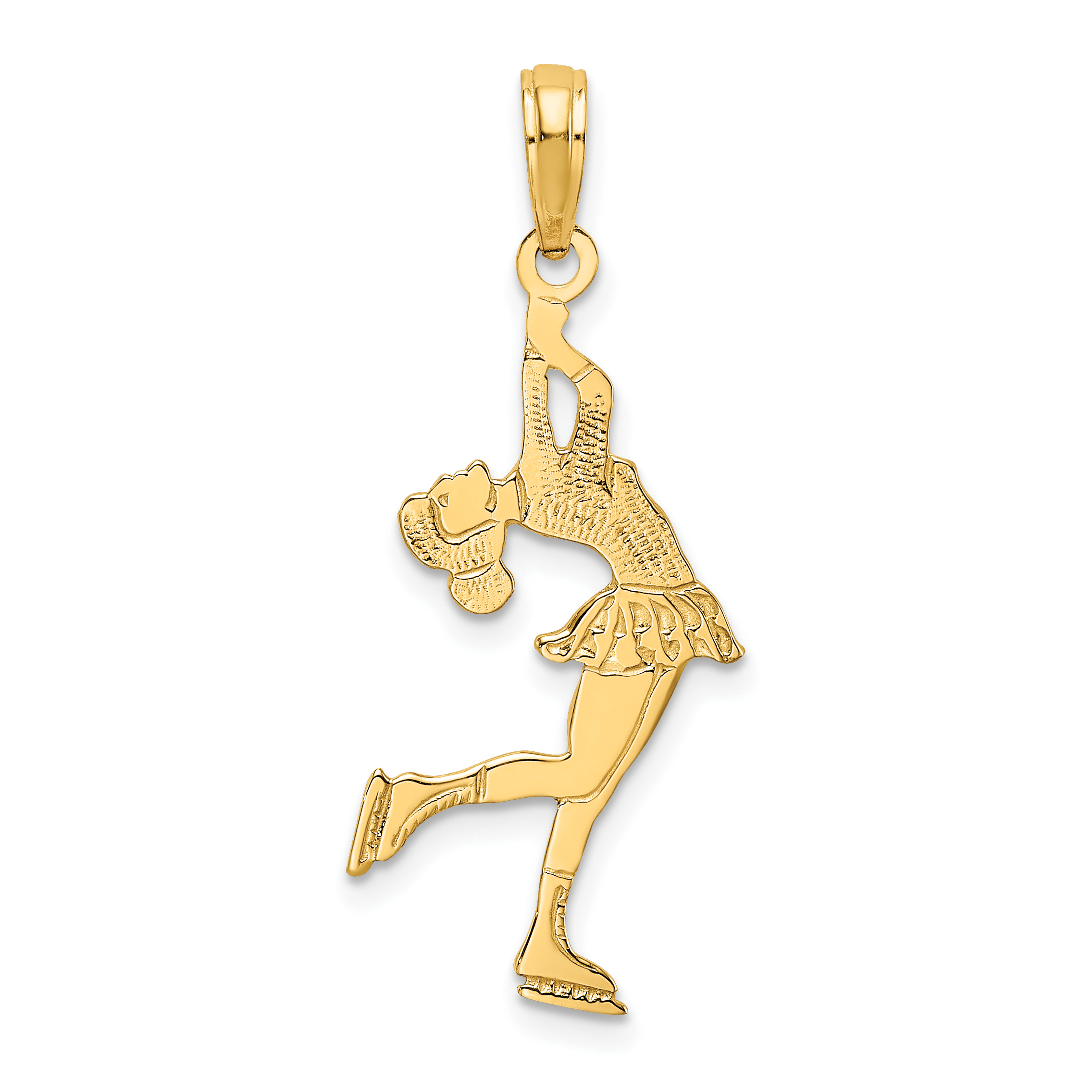 10k Ice Skater Turning Charm (10C3757)