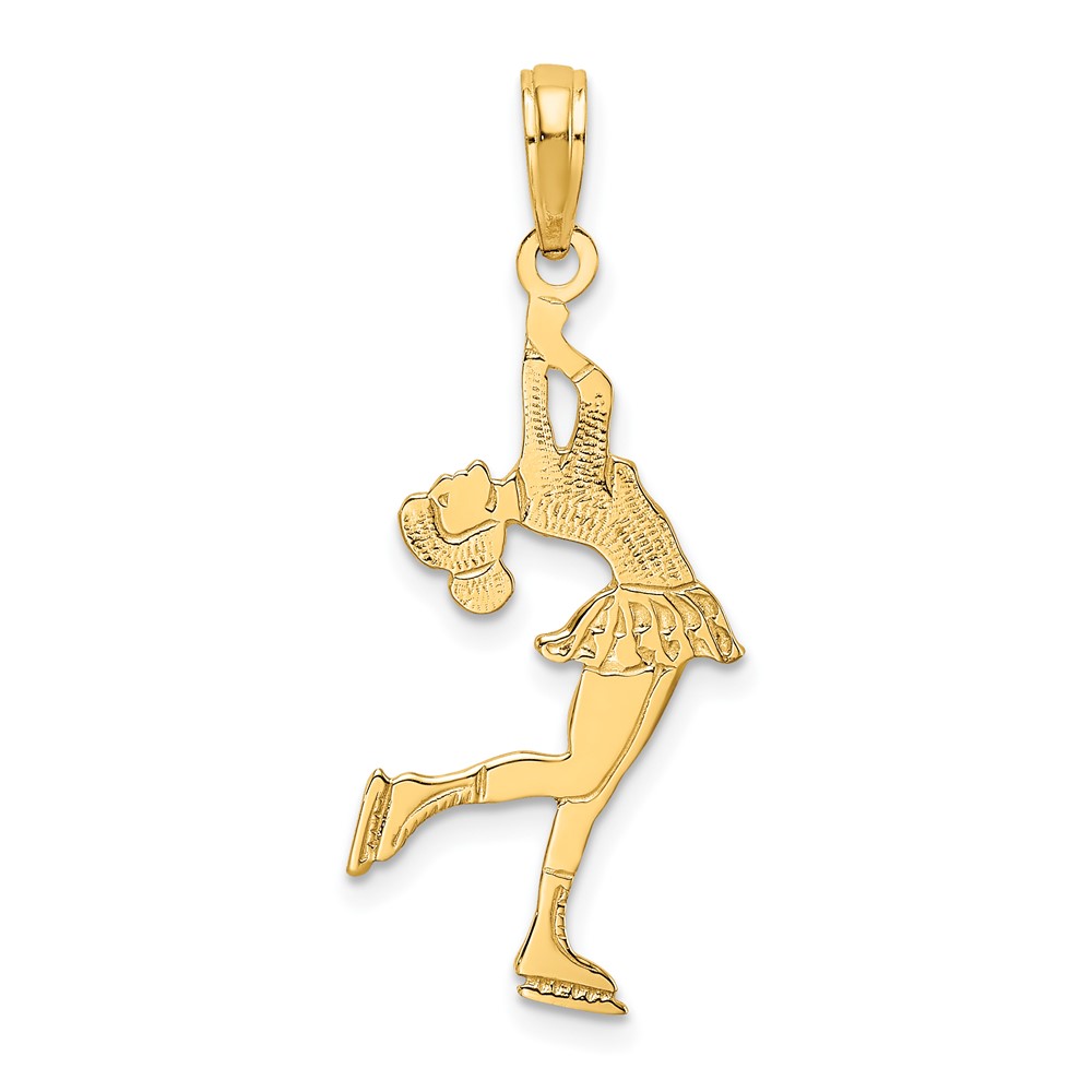 10k Ice Skater Turning Charm (10C3757)