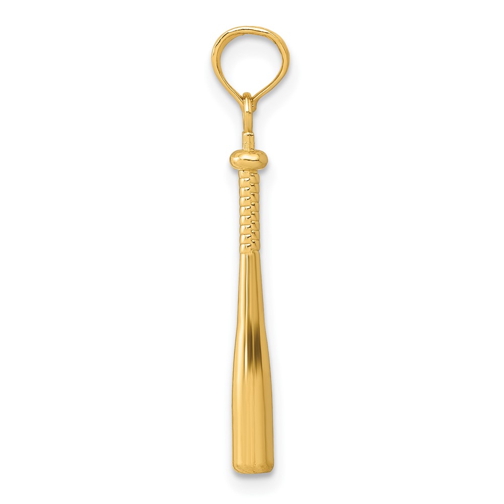 10k 3-D Baseball Bat Pendant (10C3764)