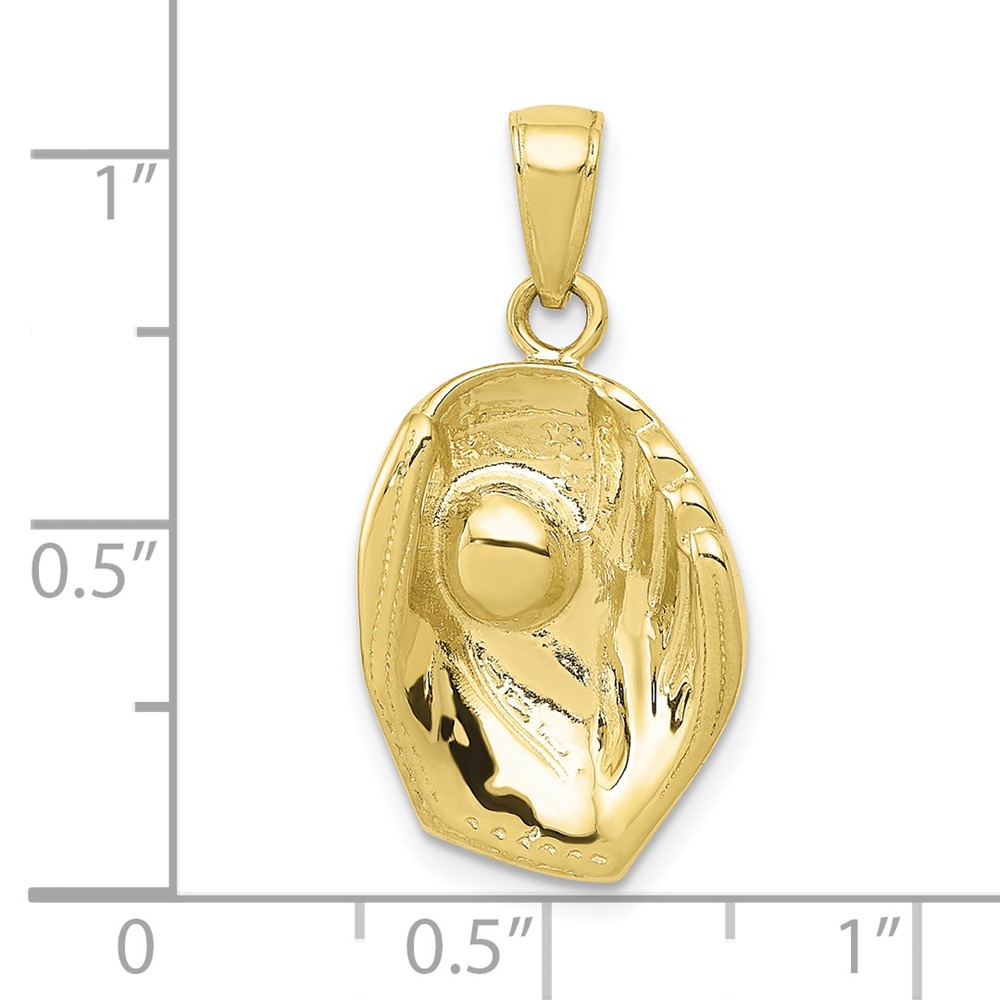 10K Baseball Glove And Ball Pendant (10C3766)