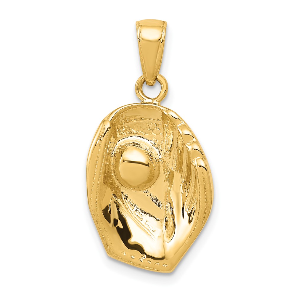 10K Baseball Glove And Ball Pendant (10C3766)