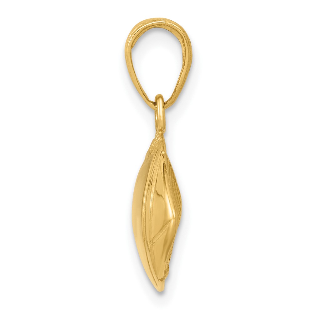 10K Football Profile Pendant (10C3769)