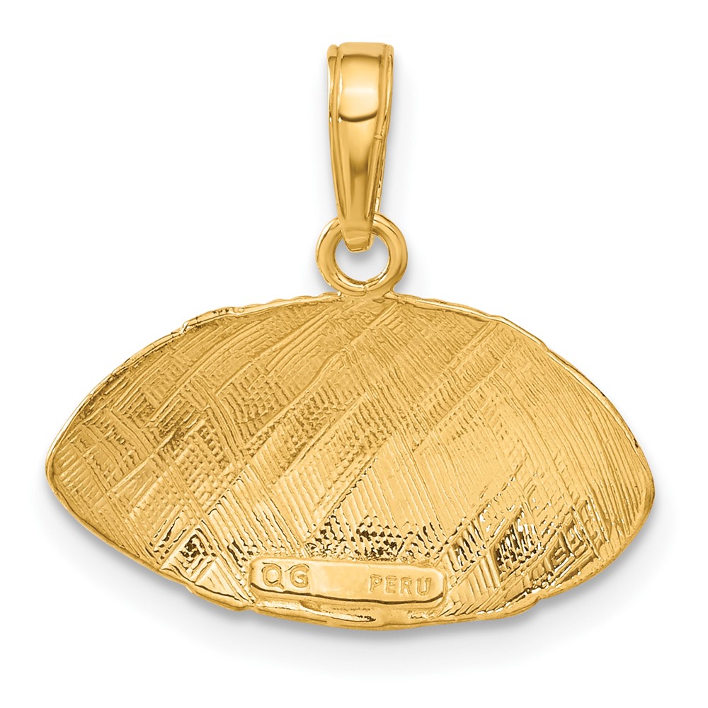 10K Football Profile Pendant (10C3769)
