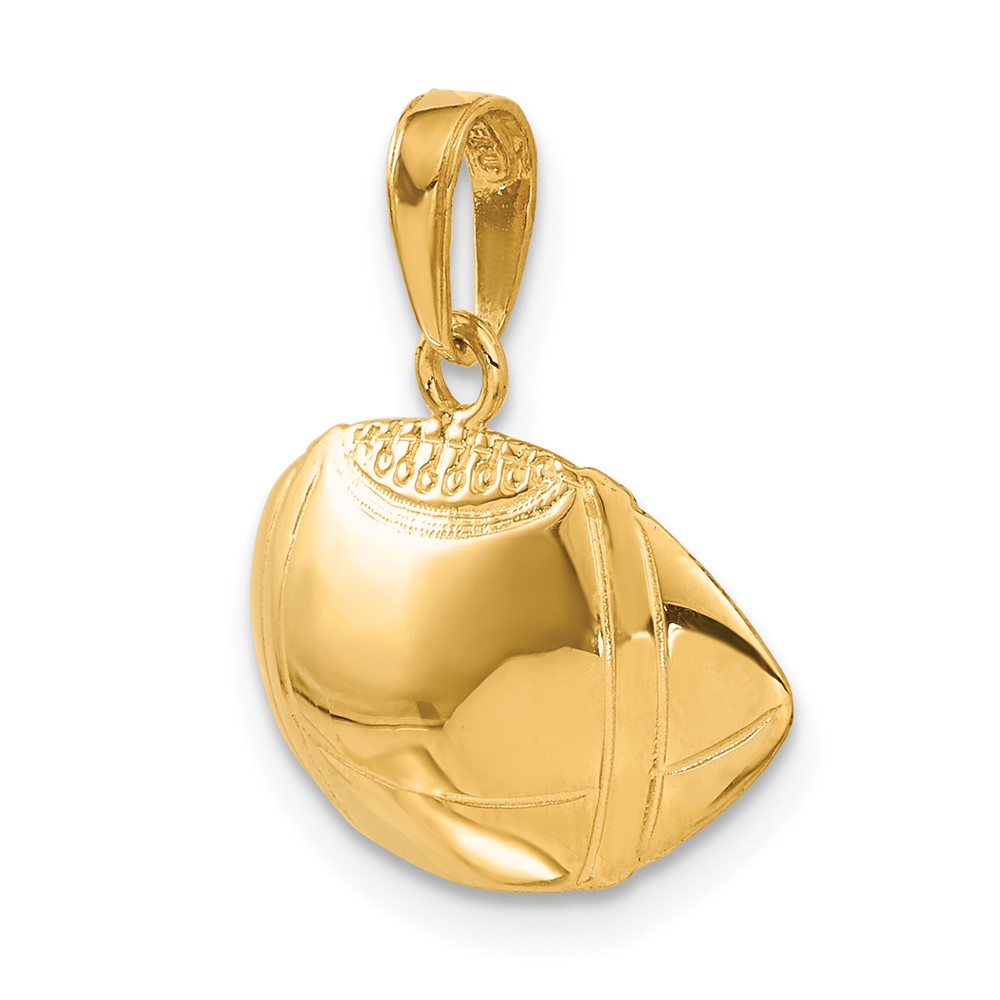 10K Football Profile Pendant (10C3769)