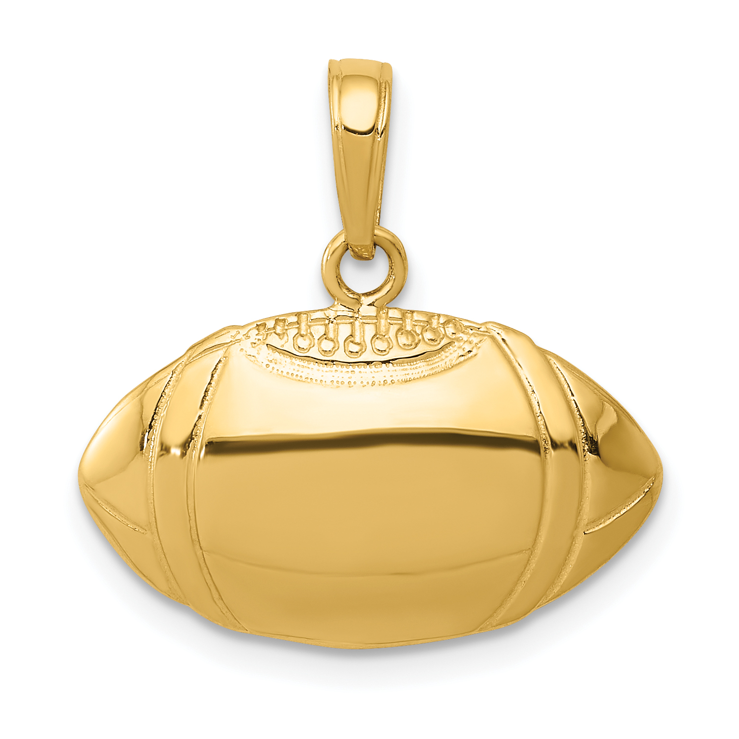 10K Football Profile Pendant (10C3769)