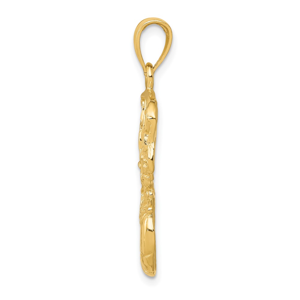 10K Swoosh Basketball and Net Pendant (10C3781)