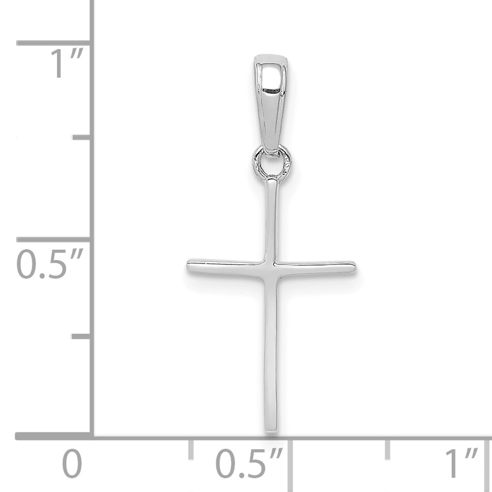 10KW Polished Cross Pendant (10C3782W)