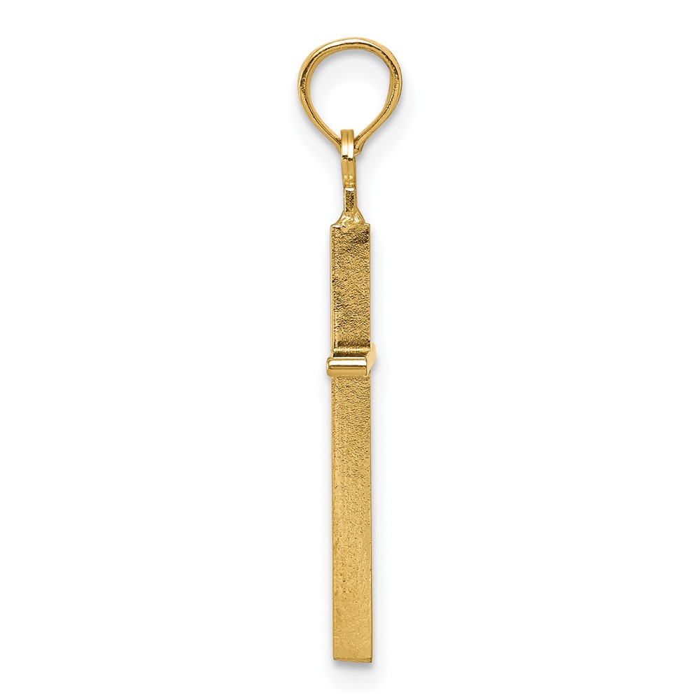 10K Polished Cross Pendant (10C3783)