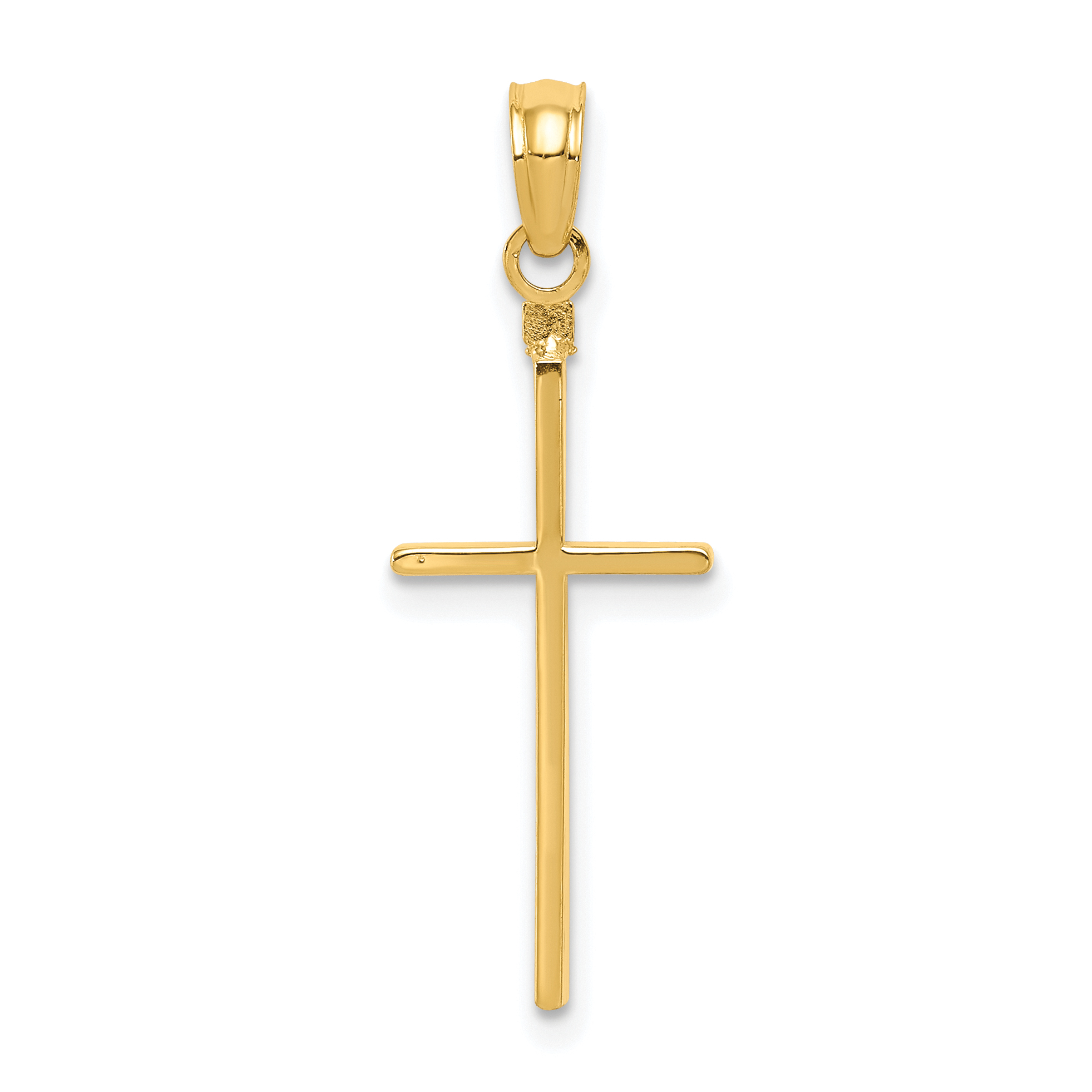 10K Polished Cross Pendant (10C3783)