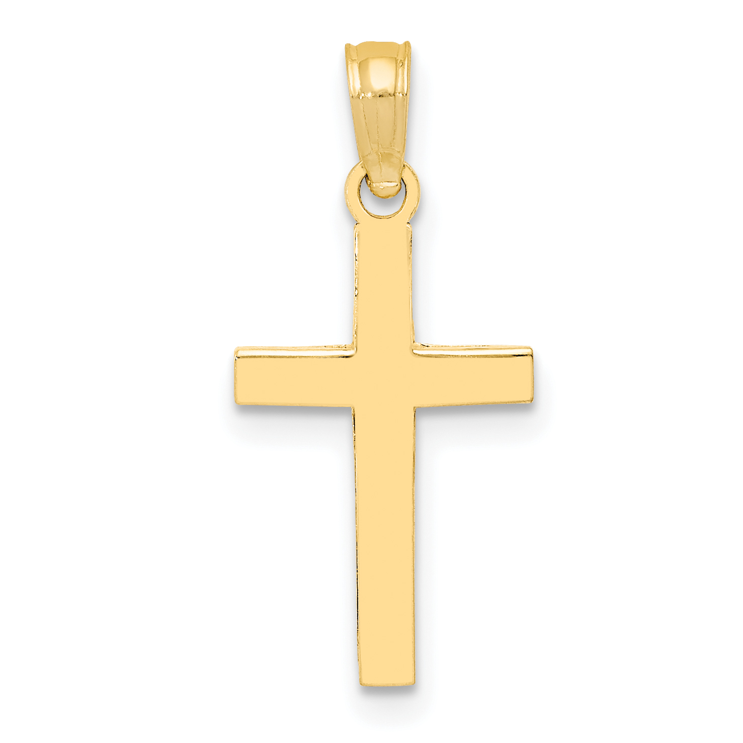 10k Polished Cross Pendant (10C3785)