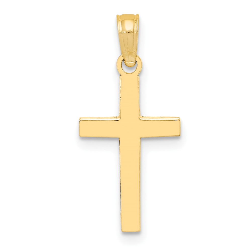 10k Polished Cross Pendant (10C3785)