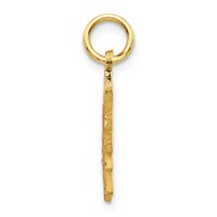 10K Yellow Gold Sun Charm view 2