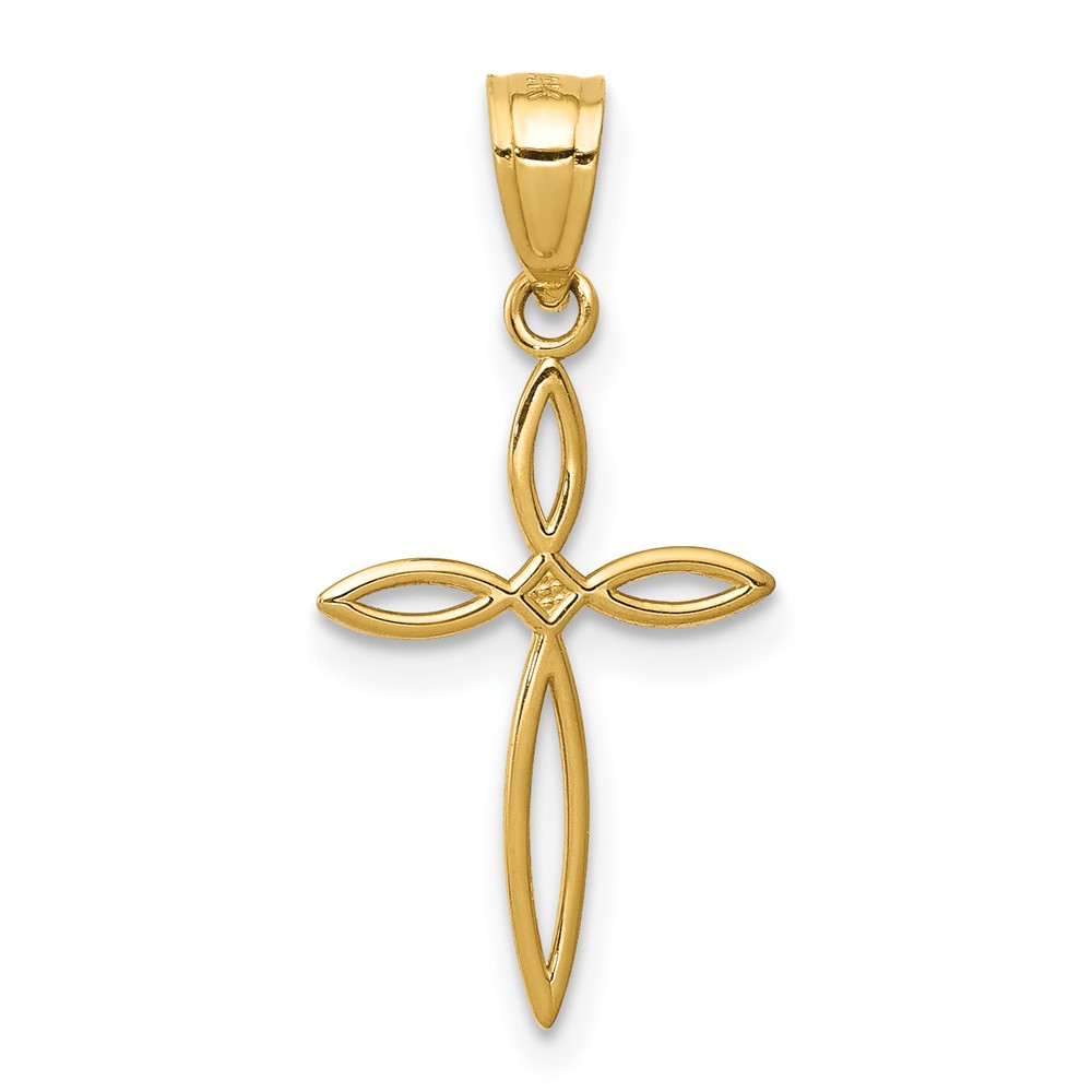 10k Passion Cross Charm (10C3804)