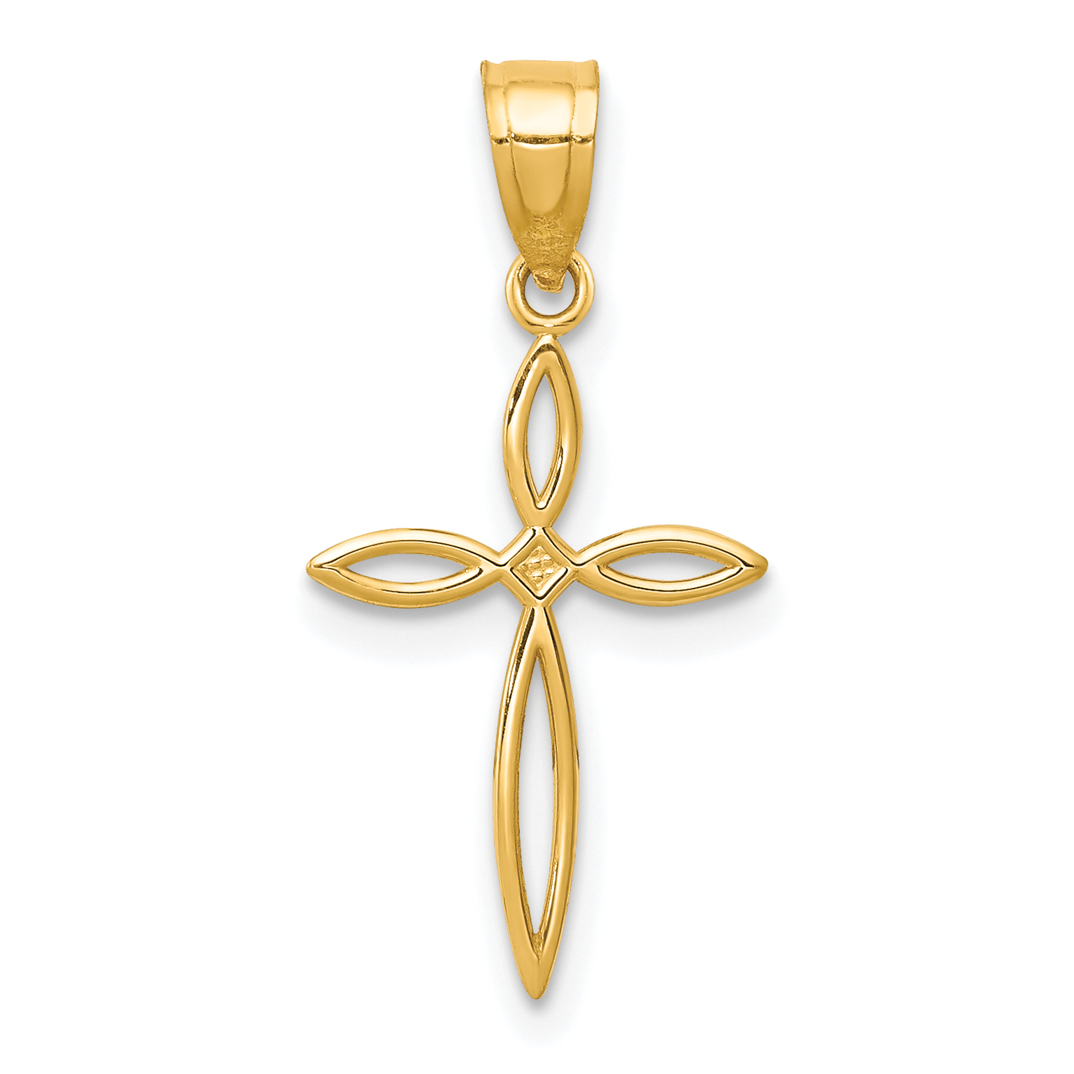 10k Passion Cross Charm (10C3804)
