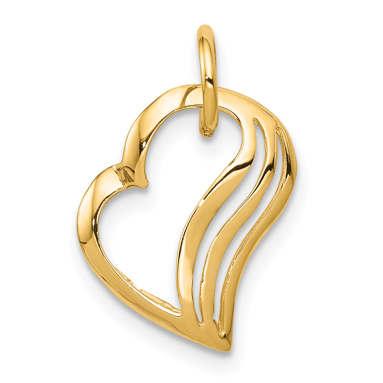10k Heart Charm (10C382)