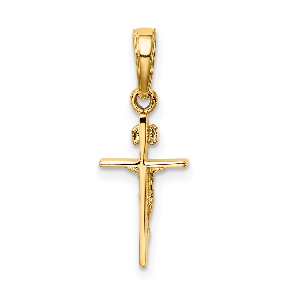 10K Small INRI Crucifix Pendant (10C3894)