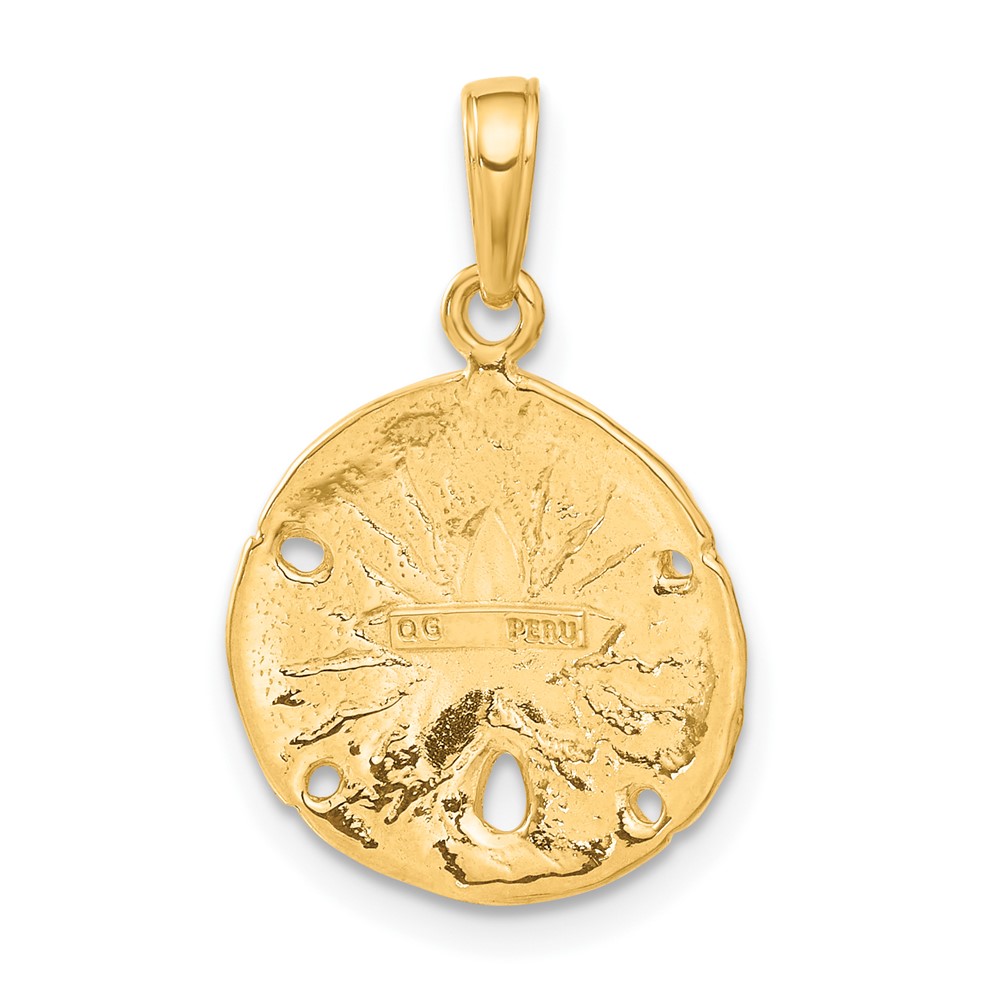 10K Sand Dollar Pendant (10C4048)
