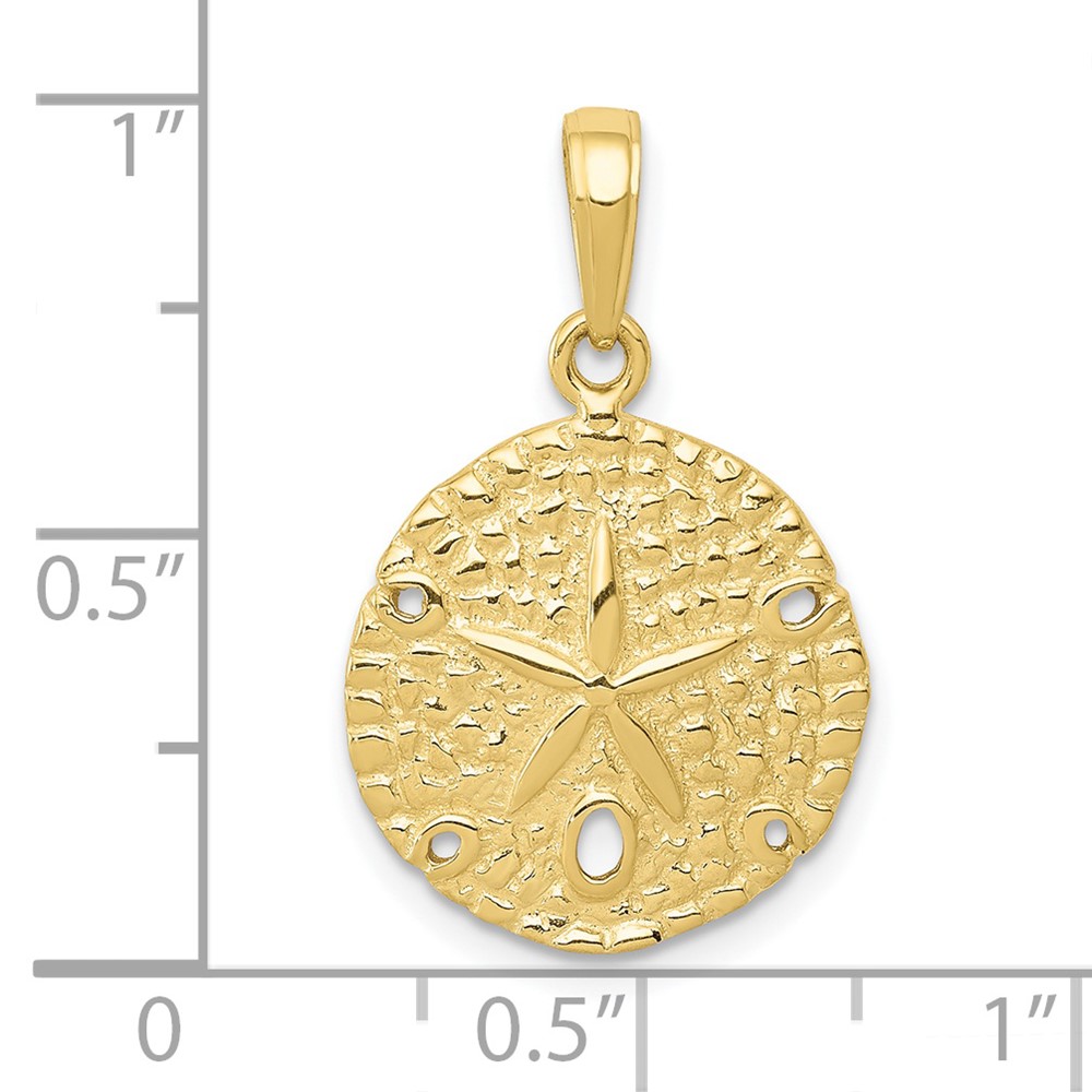 10K Sand Dollar Pendant (10C4048)