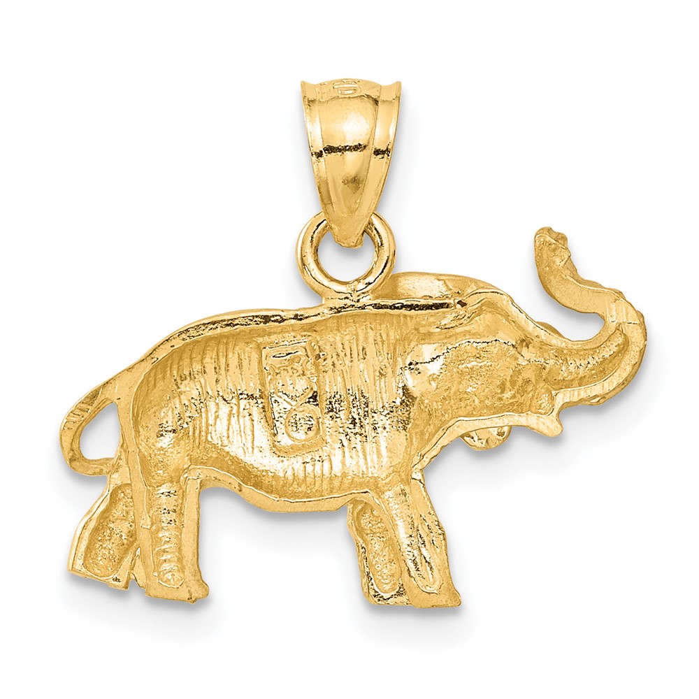 10K Diamond-cut Elephant Pendant (10C4066)