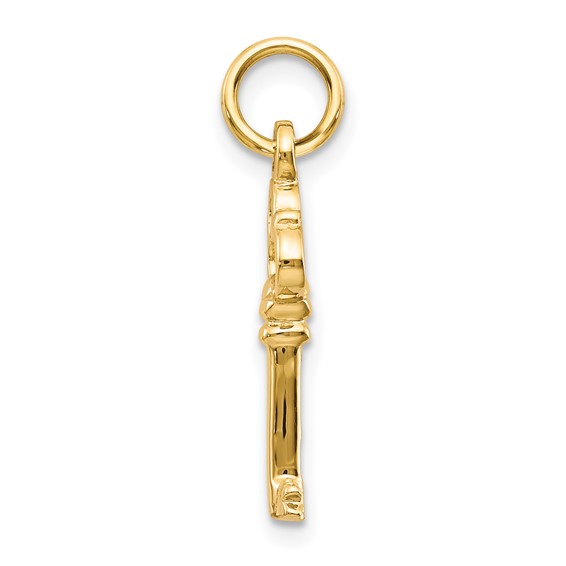 10k Solid Key Charms