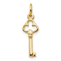 10K Solid Key Charm view 1