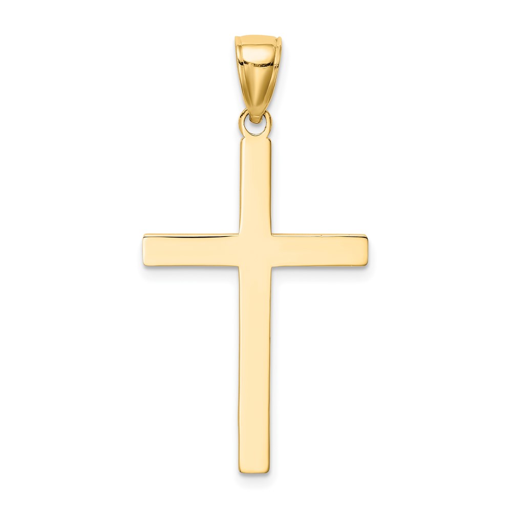 10k Polished Cross Pendant (10C4205)