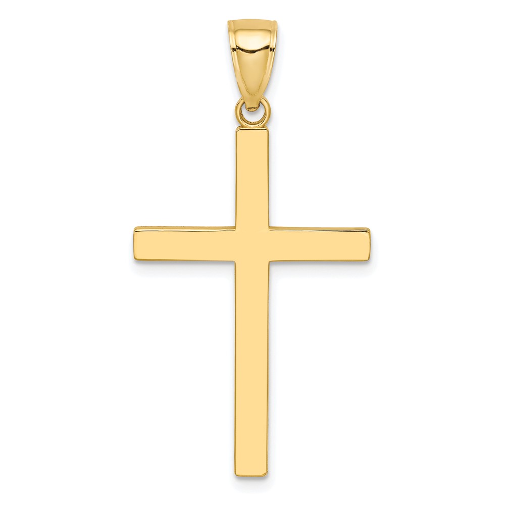 10k Polished Cross Pendant (10C4205)