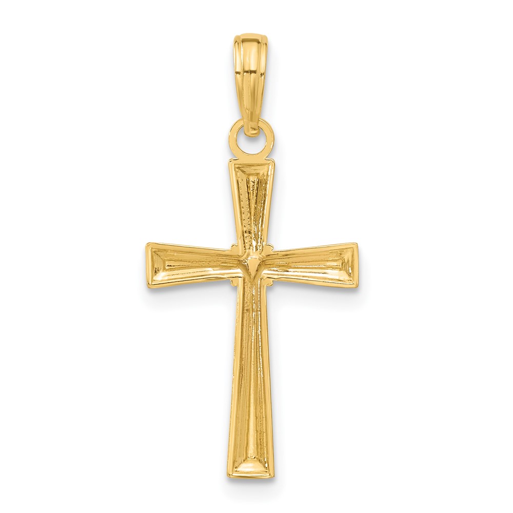 10K Diamond-cut X Cross Pendant (10C4235)