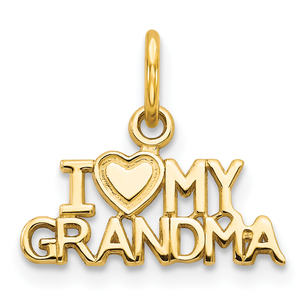10K I LOVE MY GRANDMA Charm (10C428)