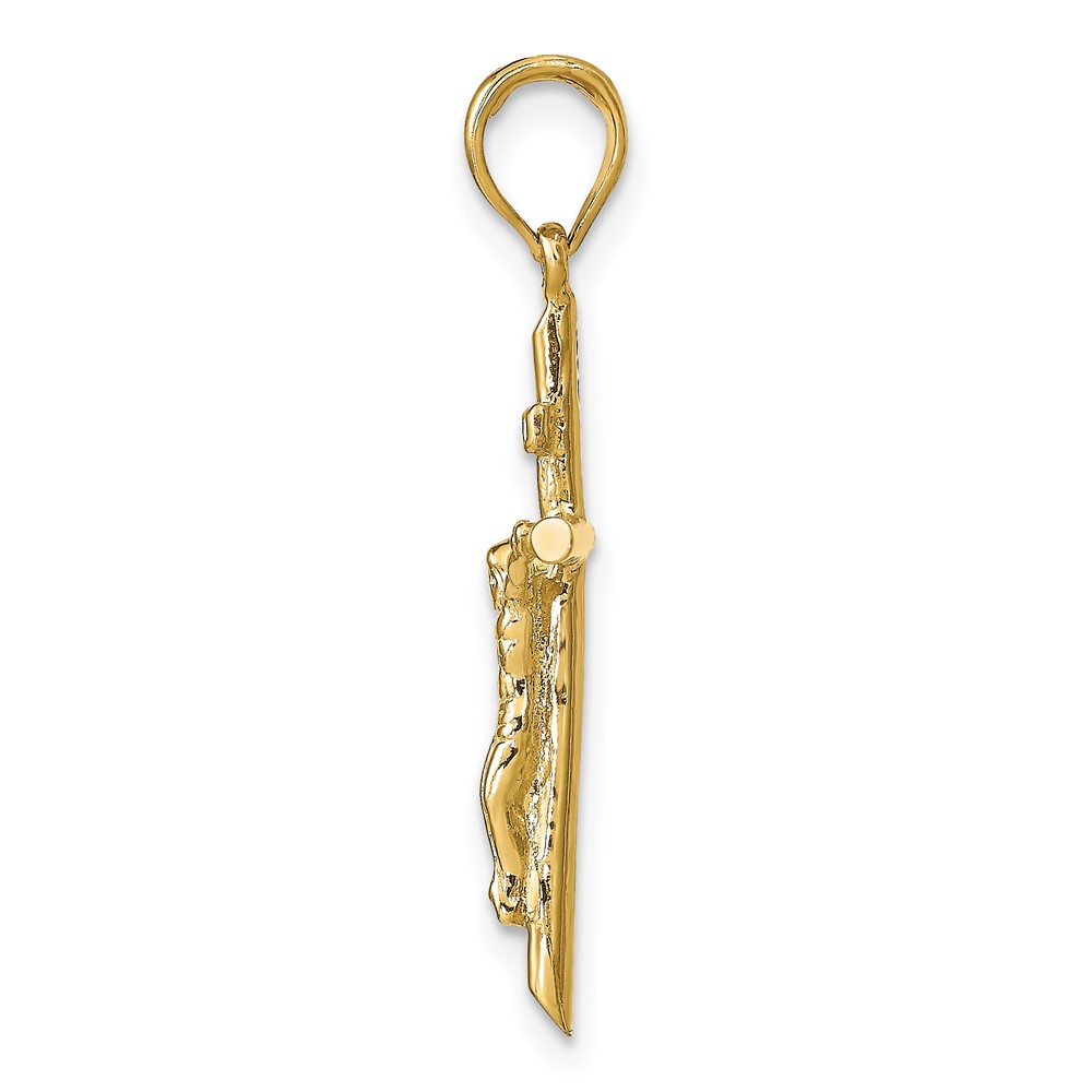 10K Stick Style Crucifix Pendant (10C4355)