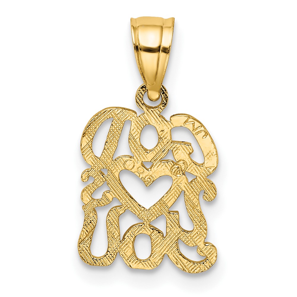 10K GOD HEARTS YOU Charm (10C4435)