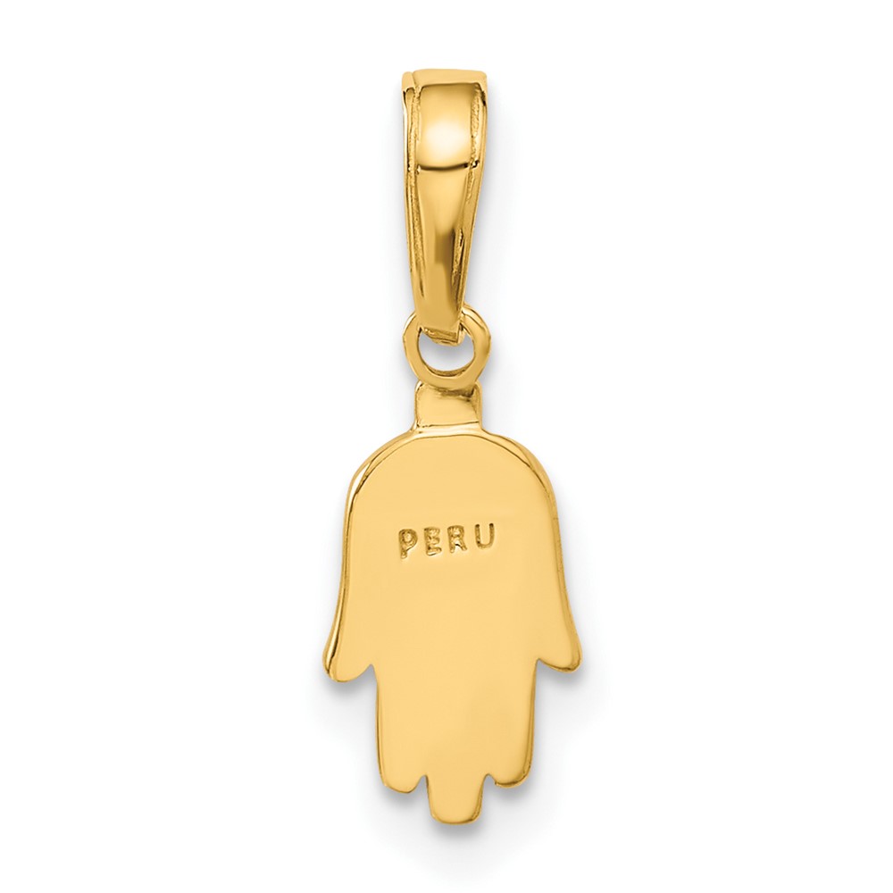 10K Small Solid Hamsa Pendant (10C4468)