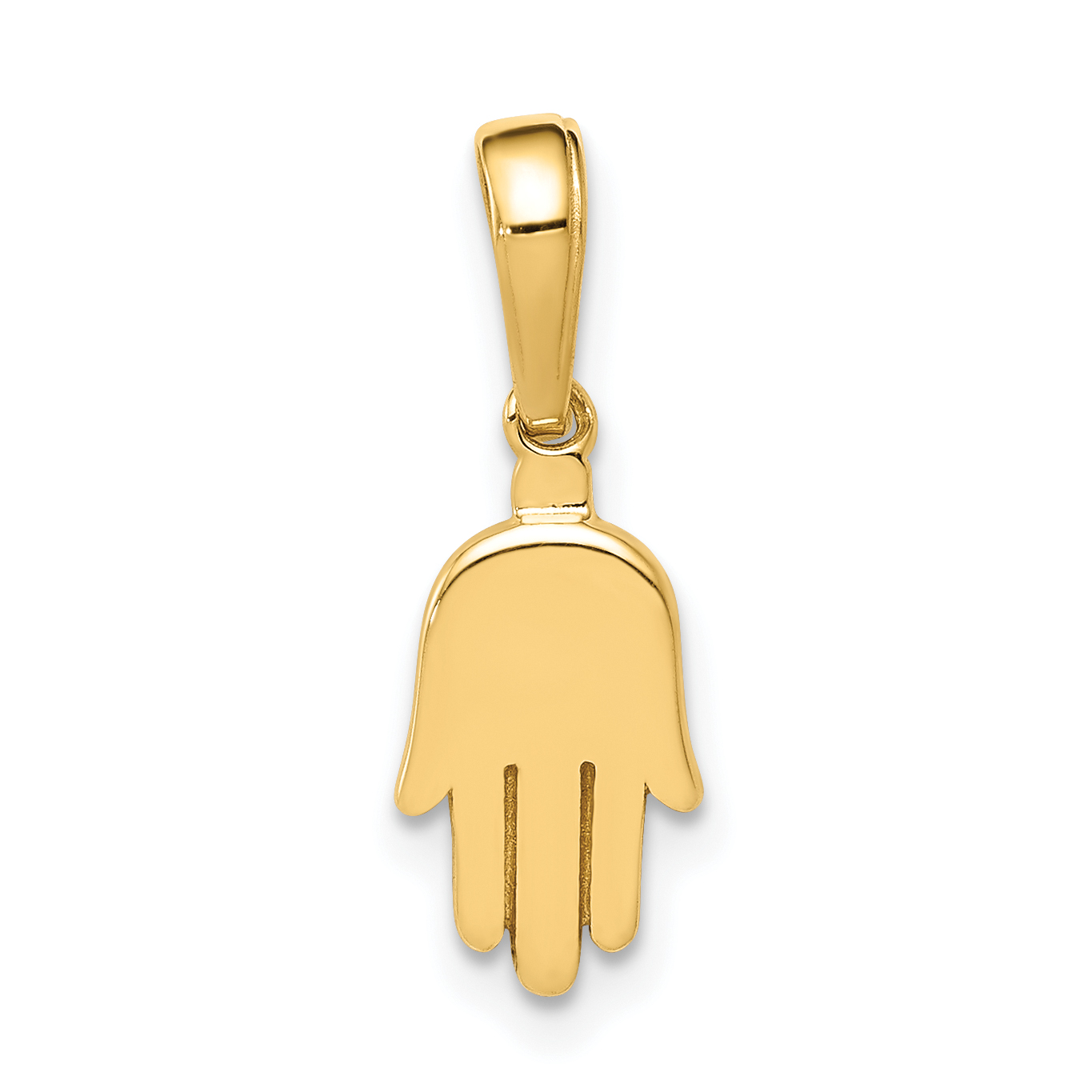 10K Small Solid Hamsa Pendant (10C4468)