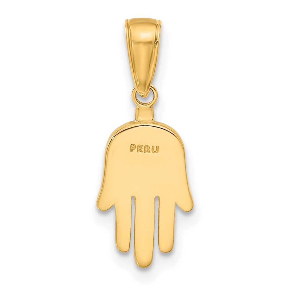 10K Large Solid Hamsa Pendant (10C4469)