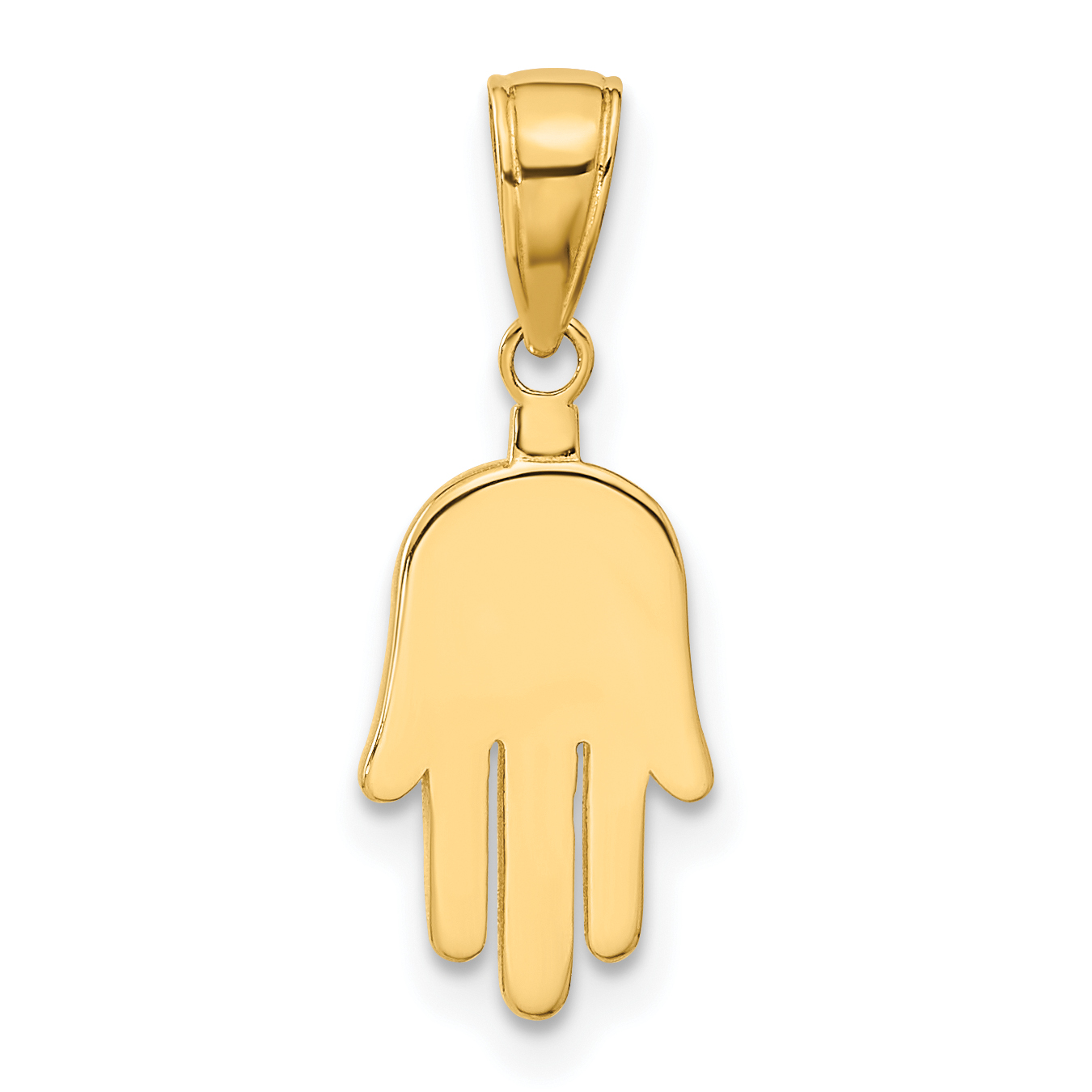 10K Large Solid Hamsa Pendant (10C4469)