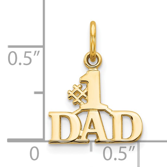 Gold #1 DAD Charm