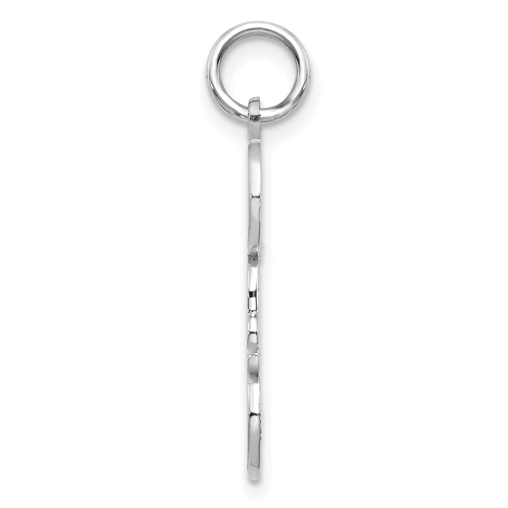 10K White Gold DAD Charm (10C453W)