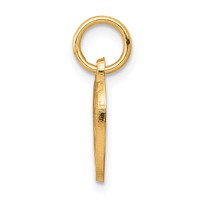 10K Yellow Gold I Love You Heart Charm view 2