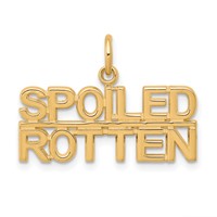 10K Yellow Gold Talking - Spoiled Rotten Charm view 1