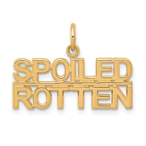 10K Yellow Gold Talking - Spoiled Rotten Charm
