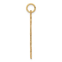 10K Yellow Gold 5-Letter Talking Charm view 2