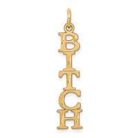 10K Yellow Gold 5-Letter Talking Charm view 1