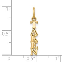 10K Yellow Gold Talking - Taken Charm view 3
