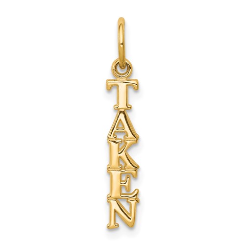 10K Yellow Gold Talking - Taken Charm