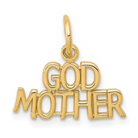 10K Yellow Gold Godmother Charm view 1