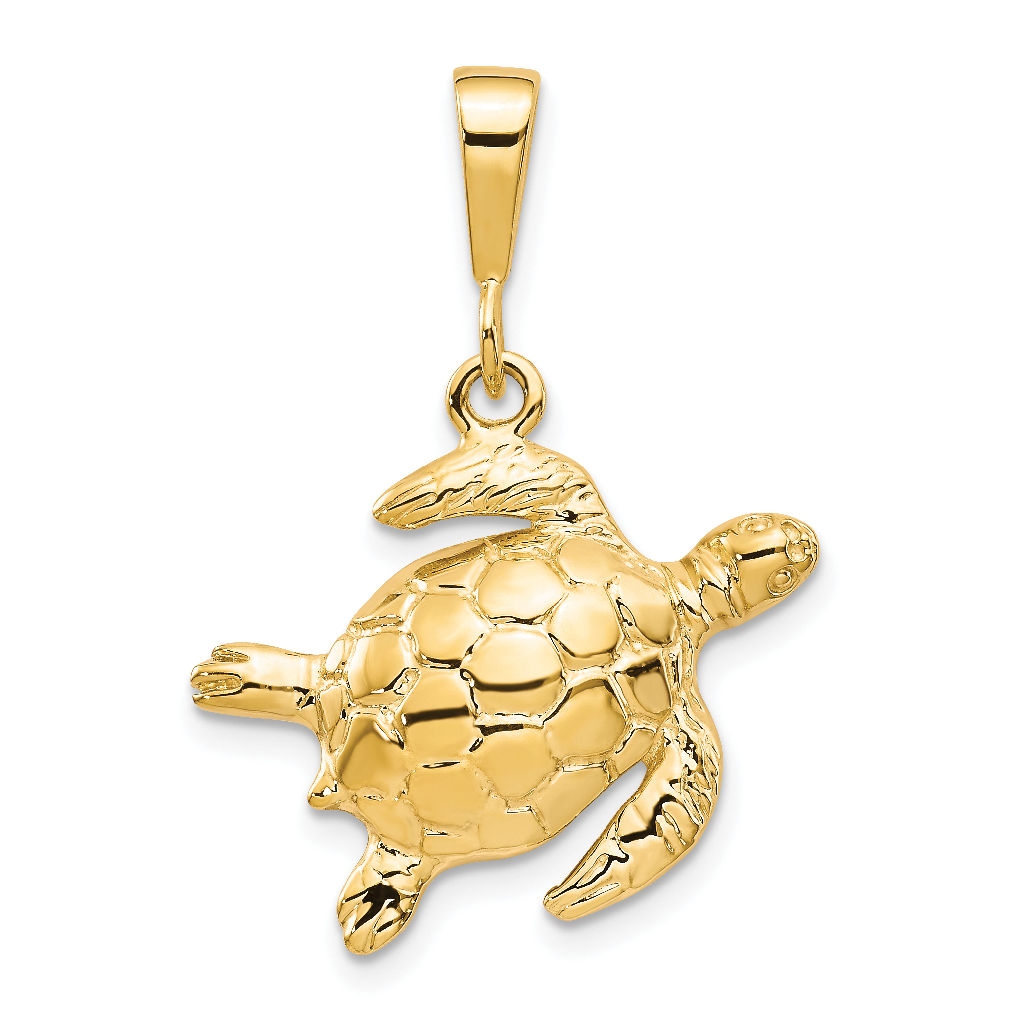 10k Turtle Pendant (10C538)