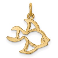 10K Cut-out Tropical Fish Charm view 3